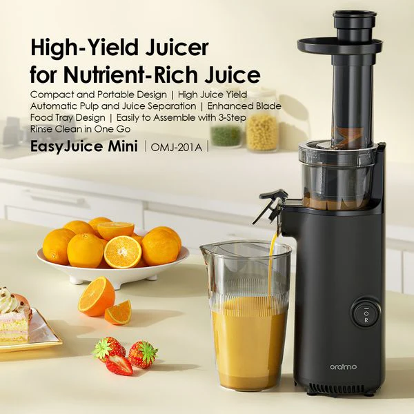 Oraimo OMJ-201A EasyJuice Mini Portable Slow Juicer – Compact juicer for fresh, nutritious juice at home or on the go - Image 5
