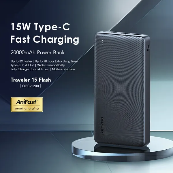 Oraimo OPB-1200 Traveler 15 Flash 20000mAh 15W Power Bank - Image 2