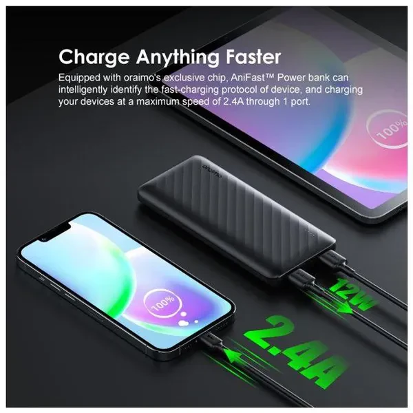 Oraimo OPB-P118D Toast 10 Flash 10000mAh 12W Power Bank - Image 3