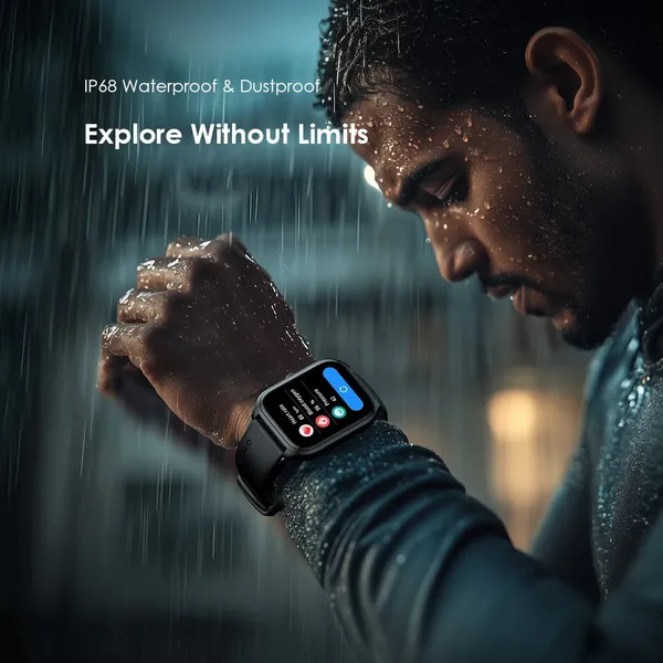 Oraimo OSW-804 5 Lite 2.01″ HD Smart Watch – IP68 Waterproof, Fitness Tracker, Heart Rate Monitor & Long Battery Life - Image 5