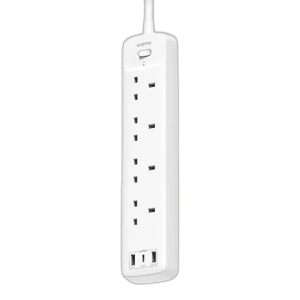 Oraimo OWS-U351 PowerHub C 2M 4-AC 3-USB Power Strip Extension Cable