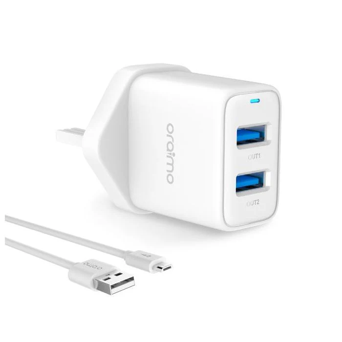 Oraimo PE2.0 & QC3.0 Compatible Smart Fast Charging Wall Charger - Image 2