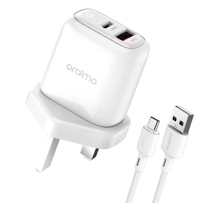 oraimo PowerCube 3 Pro 18W Fast Charging Charger Kit with Type-c Cable (OCW-U94D-C53) - Image 2