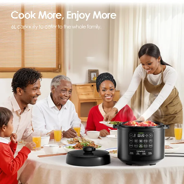Oraimo TenderPot OEC-201A 6L 1000W Electric Pressure Cooker – Makes cooking faster and more convenient for everyday meals - Image 2