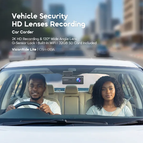 Oraimo VisionRide Lite OSH-013A 2K HD Recording Safe Guard Car Corder – Provides clear 2K HD recording for safer driving and reliable road monitoring - Image 3