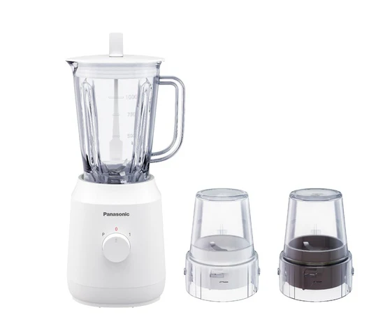Panasonic MX-EX1021WTZ Blender + 2 Dry Mill - 1L, 400W, Safety Lock System, Speed Control