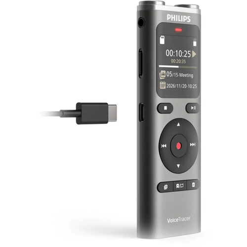Philips DVT2075 VoiceTracer Audio Recorder – Captures clear, high-quality audio for meetings, lectures, and personal notes with ease and reliability - Image 3