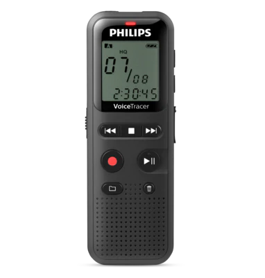 Philips DVT1160 8GB Voice Tracer Audio Recorder – Captures clear voice recordings with ease, ideal for meetings, lectures, and personal notes