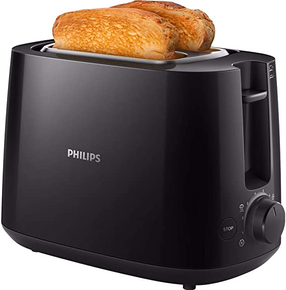 Philips HD2581 Daily Collection Toaster  - 2 wide slots, 4in1 functions (reheat/defrost/cancel/7 browning levels). - Image 2