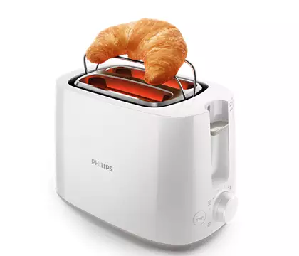 Philips HD2581 Daily Collection Toaster  - 2 wide slots, 4in1 functions (reheat/defrost/cancel/7 browning levels). - Image 5
