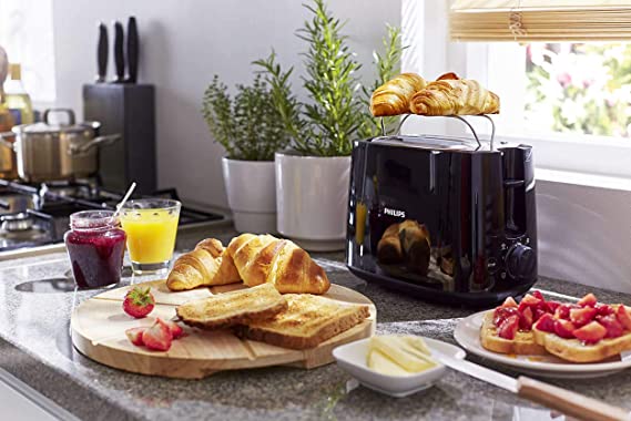 Philips HD2581 Daily Collection Toaster  - 2 wide slots, 4in1 functions (reheat/defrost/cancel/7 browning levels). - Image 6