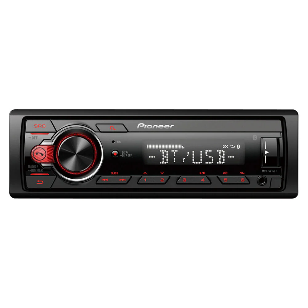 Pioneer MVH-S215BT Single DIN Bluetooth Car Stereo Receiver - Image 2