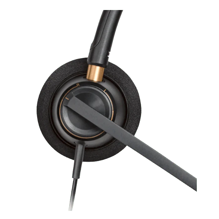 Plantronics Poly EncorePro HW520 Wired Headset, E and A Binaural Headphones with Noise Cancellation and Quick Disconnect (783P7AA) - Image 2