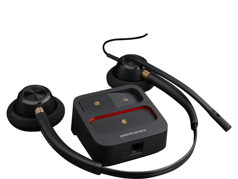 Plantronics Poly EncorePro HW520 Wired Headset, E and A Binaural Headphones with Noise Cancellation and Quick Disconnect (783P7AA) - Image 5