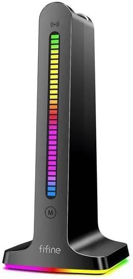 Porodo Gaming RGB Dynamic Sound Lighting Headphone Stand with Cable Storage 300mAh - Image 2