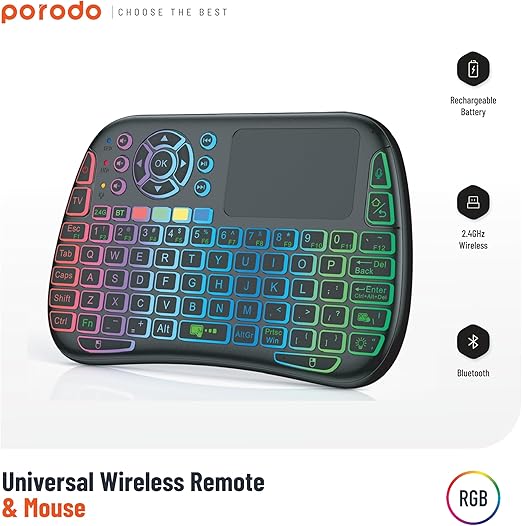 Porodo Universal Keyboard Remote & Mouse - Image 4