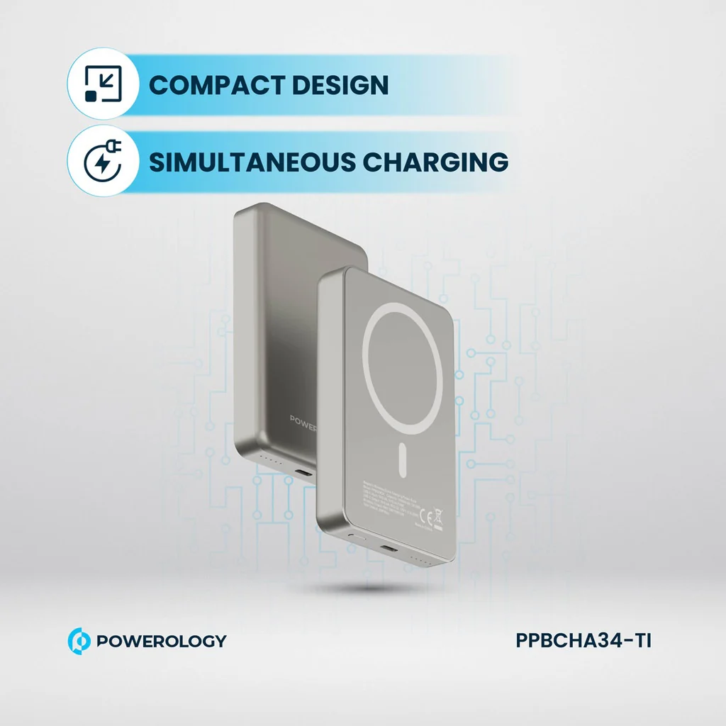 Powerology PP034 10000 mAh 20W PD & 15W Magsafe Powerbank - Image 6