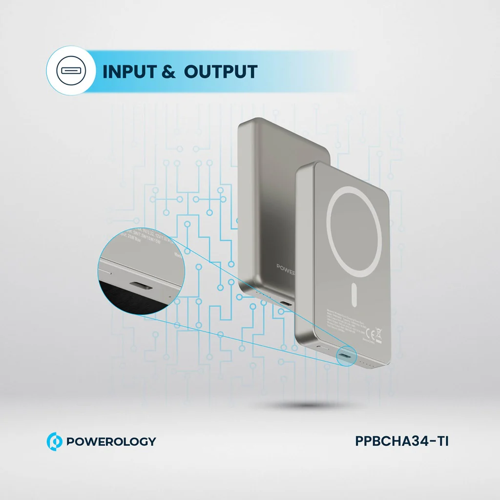 Powerology PP034 10000 mAh 20W PD & 15W Magsafe Powerbank - Image 7