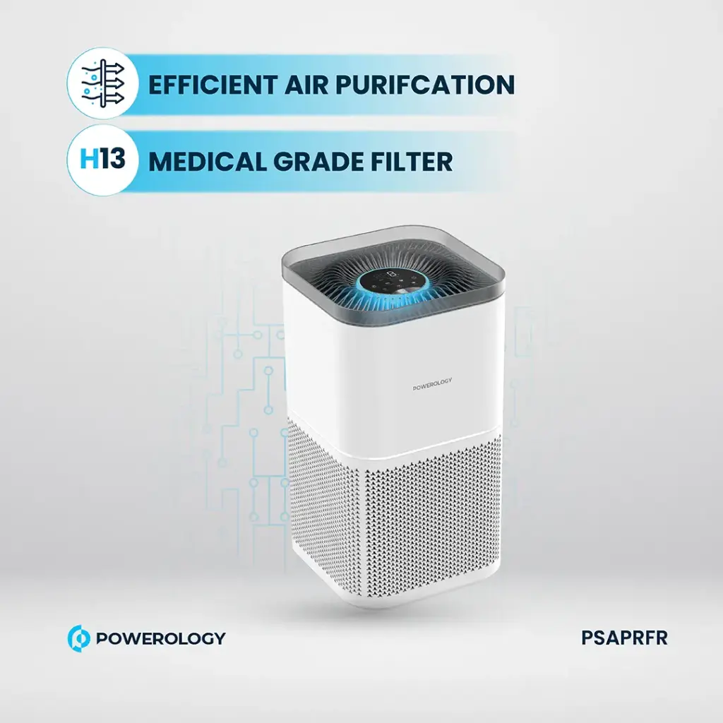 Powerology Smart Air Purifier Eliminate Odor & Smoke - Image 5