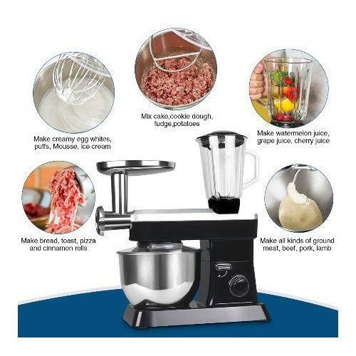 Premier PM506 3-in-1 Stand Mixer – Powerful 500W Motor, Multi-Speed Mixing, Dough Kneading & Whipping, Durable and Easy-to-Clean, Perfect for Home & Small Commercial Kitchens - Image 3