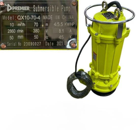 Premier QX10-70-4 5.5HP 70m 2" Submersible Pump – Heavy Duty Water Pump for Irrigation, Drainage & Industrial Use