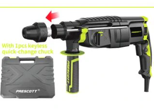 Prescott PT0402613 Rotary Hammer – Heavy-Duty Electric Hammer Drill for Concrete, Masonry & Demolition, 1200W Power, SDS Plus, Variable Speed, Durable Construction Tool for Professional & DIY Use - Image 2