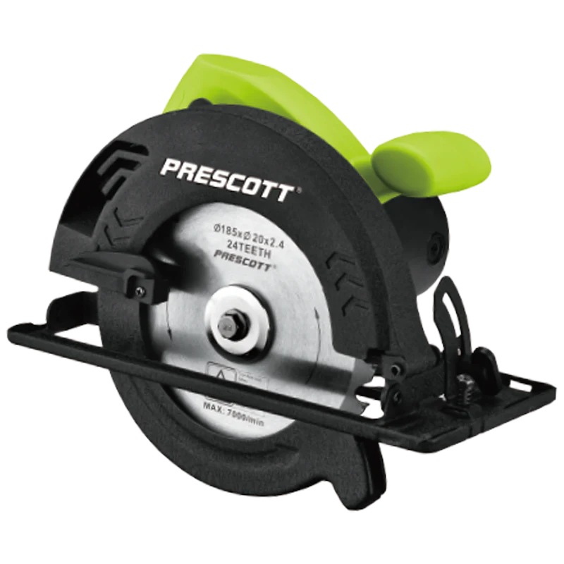 Prescott PT0618505 Wood and Metal Circular Saw 1400W – Electric Power Tool with High-Speed Motor, Lightweight Design, and Precision Cutting for Wood, Metal, and DIY Projects