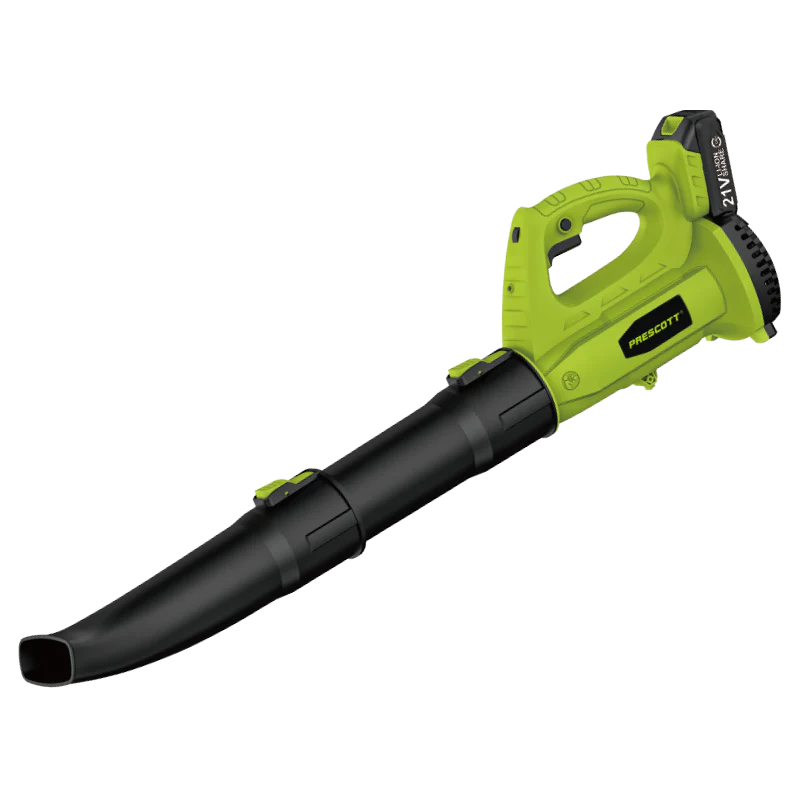 Prescott PT4002105 – 21V Cordless Leaf Blower – Powerful Electric Handheld Blower for Yard, Garden, Garage – Lightweight Rechargeable Lithium Battery Blower for Leaves , Dust, Debris – High-Speed Airflow Power Tool