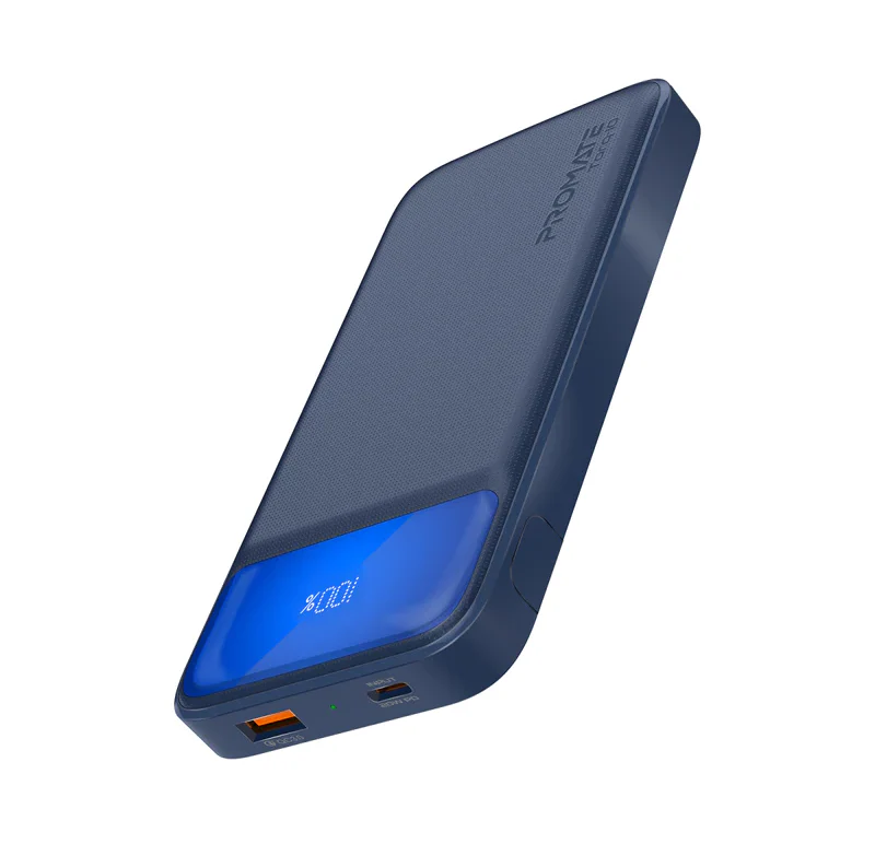 Promate 10000mAh Ultra Slim Power Bank (TORQ-10) - 20W Power Delivery, Quick Charge 3.0 ports - Image 7