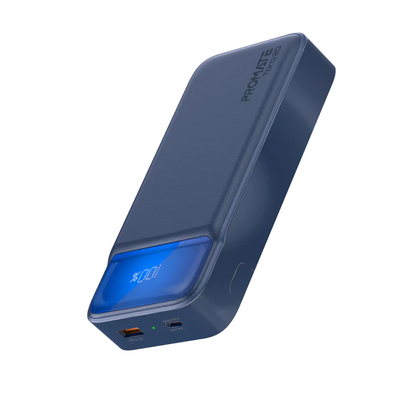 Promate 20000mAh Ultra Slim Power Bank (TORQ-20) - 20W Power Delivery, Quick Charge 3.0 Ports - Image 7