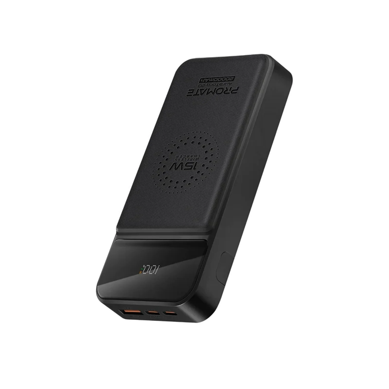 Promate 20000mAh Ultra Slim Wireless Charging Power Bank (AURATORQ-20.BLK) - 15W Wireless Charging, 20W power delivery, 18W USB-C - Image 10