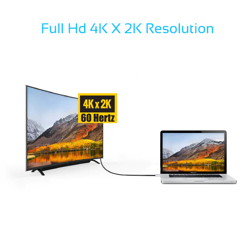 Promate 4K x 2K(60Hz) USB-C to HDMI 2.0 Audio Video Cable (HDLINK-60H) - 4K x 2K@60Hz High-Definition, 1.8M Cable Length, USB-C & HDMI Interfaces - Image 5