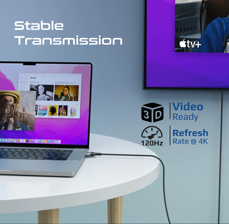 Promate 8K@60Hz Ultra High-Speed HDMI 2.1 Cable (PRIMELINK8K-300) - 8K@60Hz High-Definition, 3M Cable Length - Image 3