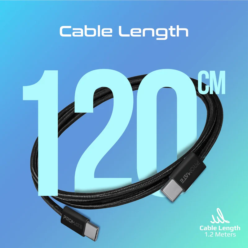 Promate CC120 Ultra-Fast 60W Power Delivery USB-C cable EcoLine - Image 3