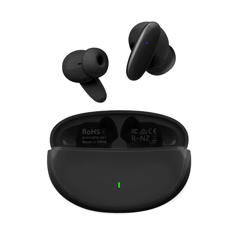 Promate Compact Bluetooth v5.1 TWS IPX5 Earphones (LUSH) - 5 Hours Playing Time, Intellitouch Control, Water Resistant - Image 2