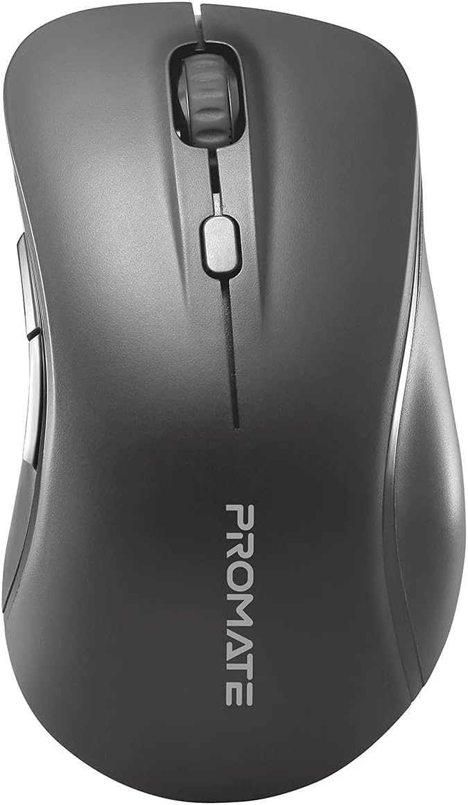 Promate Lightweight Wireless Ergonomic Keyboard & Mouse Combo (PROCOMBO-7) - Ergonomic 5-Button Sculpted Mouse - Image 5