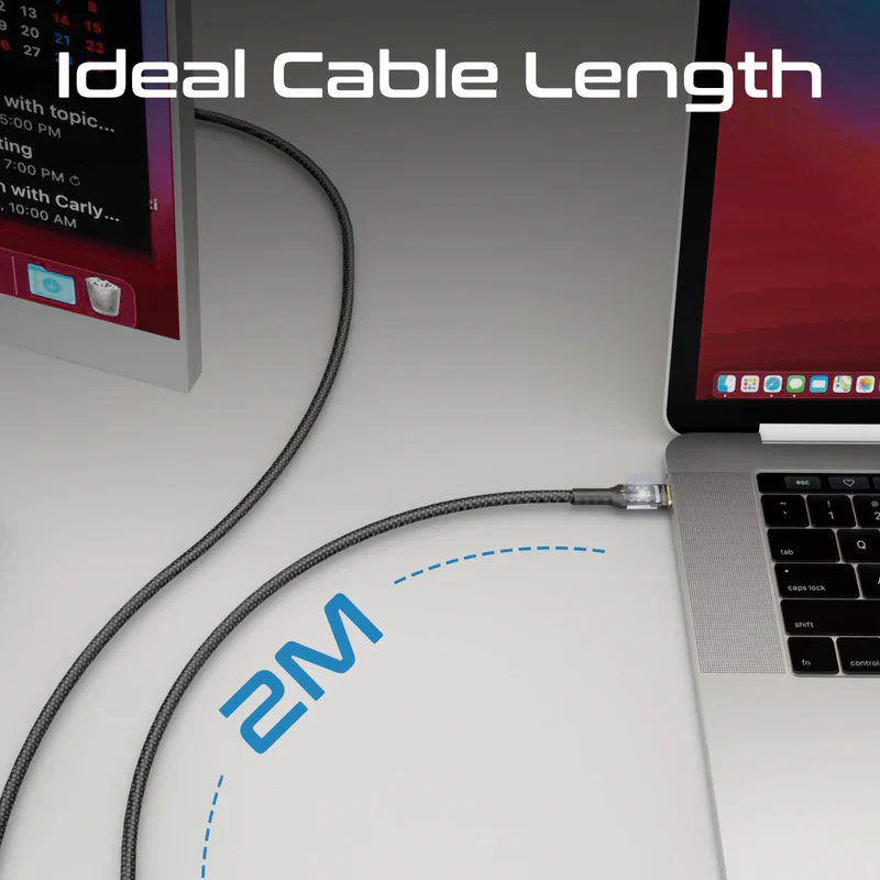 Promate LucidLine-CC200 100W Power Delivery USB-C Cable – High-Speed Durable Charging and Data Transfer Cable for Laptops, Smartphones, and Professional Devices - Image 4