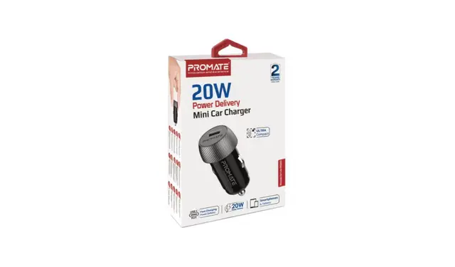 Promate PowerDrive-PD20 Mini Car Charger - Image 2