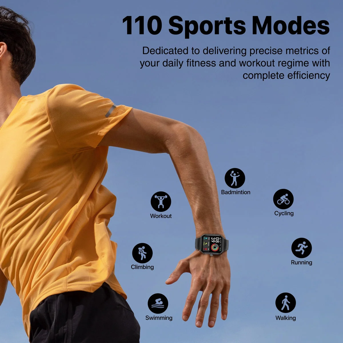 Promate ProWatch-AM19 - 1.96" Fitness Tracker Smartwatch with BT Calling - Image 3