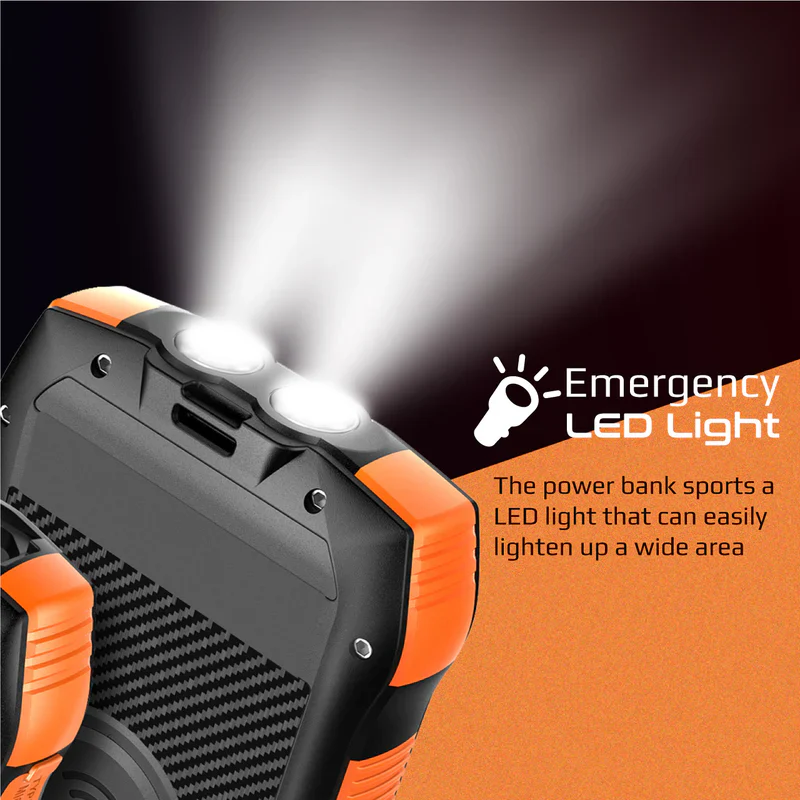 Promate SOLARTANK-20PDQI 20000mAh Solar Power Bank with Wireless Charging – High Capacity Portable Solar Charger for Smartphones, Tablets, Outdoor, Travel, and Emergency Use - Image 4