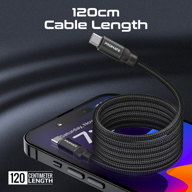 Promate SPRINGY 60W Magnetic Self-Organizing Cable – Professional Heavy Duty Fast Charging and Data Transfer Cable for Home, Office, Workshop, and Travel Use - Image 4
