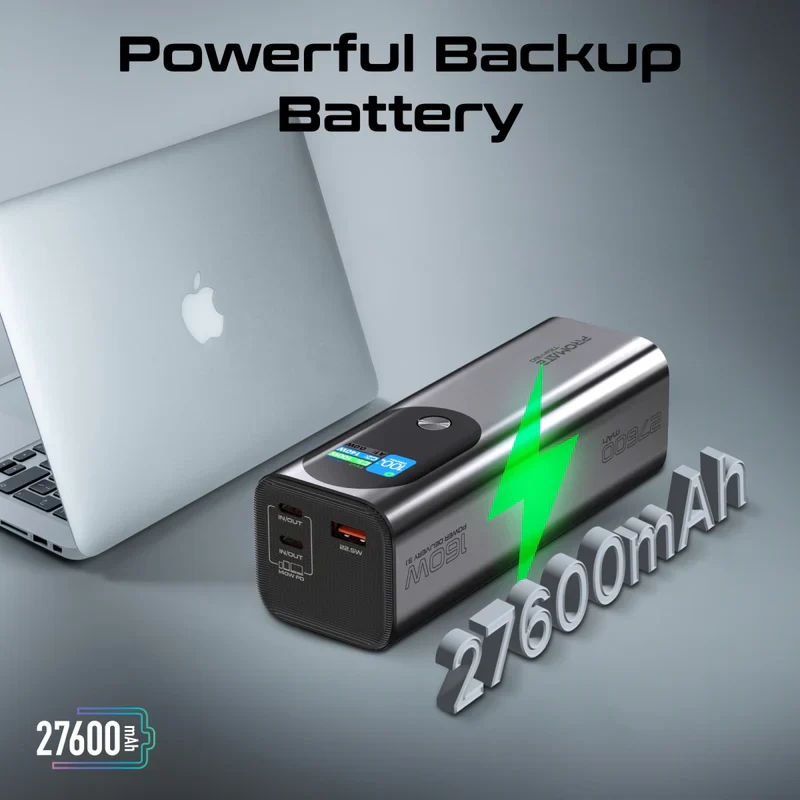 Promate Titan-160 27600mAh Powerbank 160W - Image 3