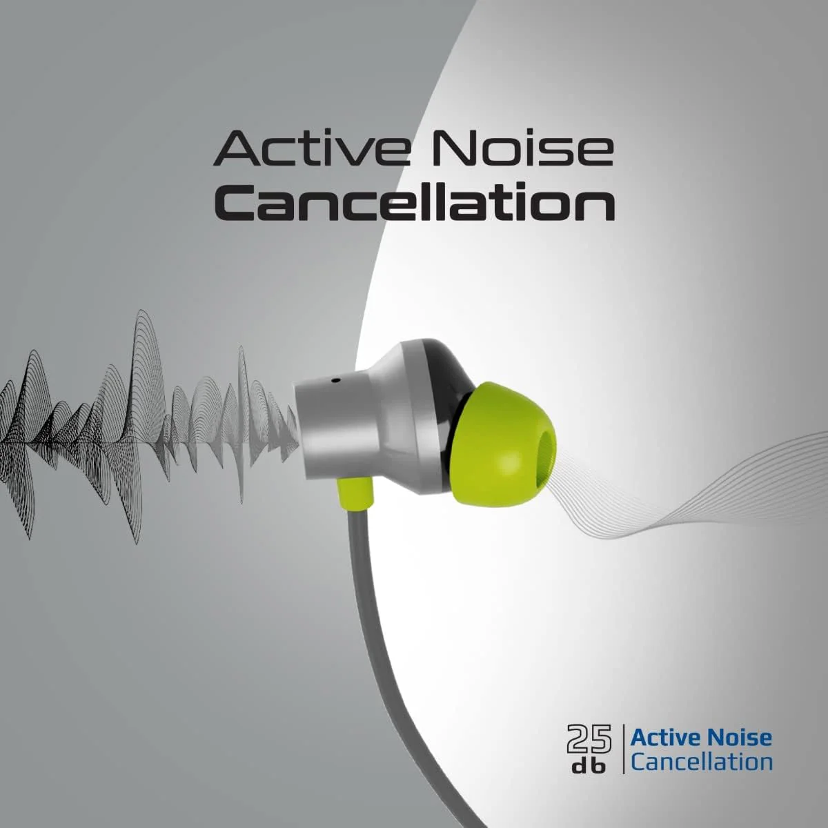 Promate Velcon High-Definition ANC Wireless Neckband Earphones - 35 hrs Playback, Active Noise Cancellation, In-Line Con - Image 5
