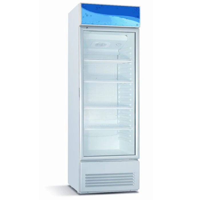 Ramtons CF/201 250L 1-Door Showcase Chiller – Powerful Cooling Performance, Clear Display Design, Energy Efficient, Ideal for Commercial, Retail & Office Use