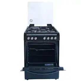 Ramtons RB/122 3G+1E 60×60 Glass Top Cooker – Powerful Gas & Electric Combo, Durable Tempered Glass Surface, Easy-to-Clean, Perfect for Home, Apartment & Family Kitchens