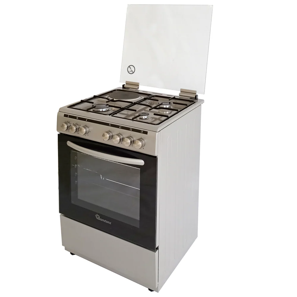 Ramtons RC/606 3G+1E 60x60 Silver Cooker – Gas & Electric Oven, Durable & Stylish Kitchen Appliance - Image 3