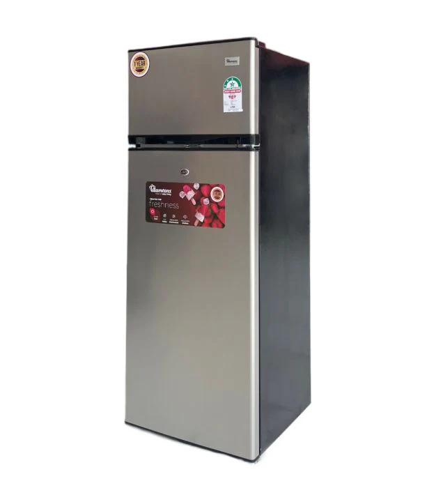 Ramtons RF/345 204L Double Door Direct Cool Fridge Stainless Steel – Spacious Storage, Energy-Efficient Cooling, Durable Design, Ideal for Home - Image 3