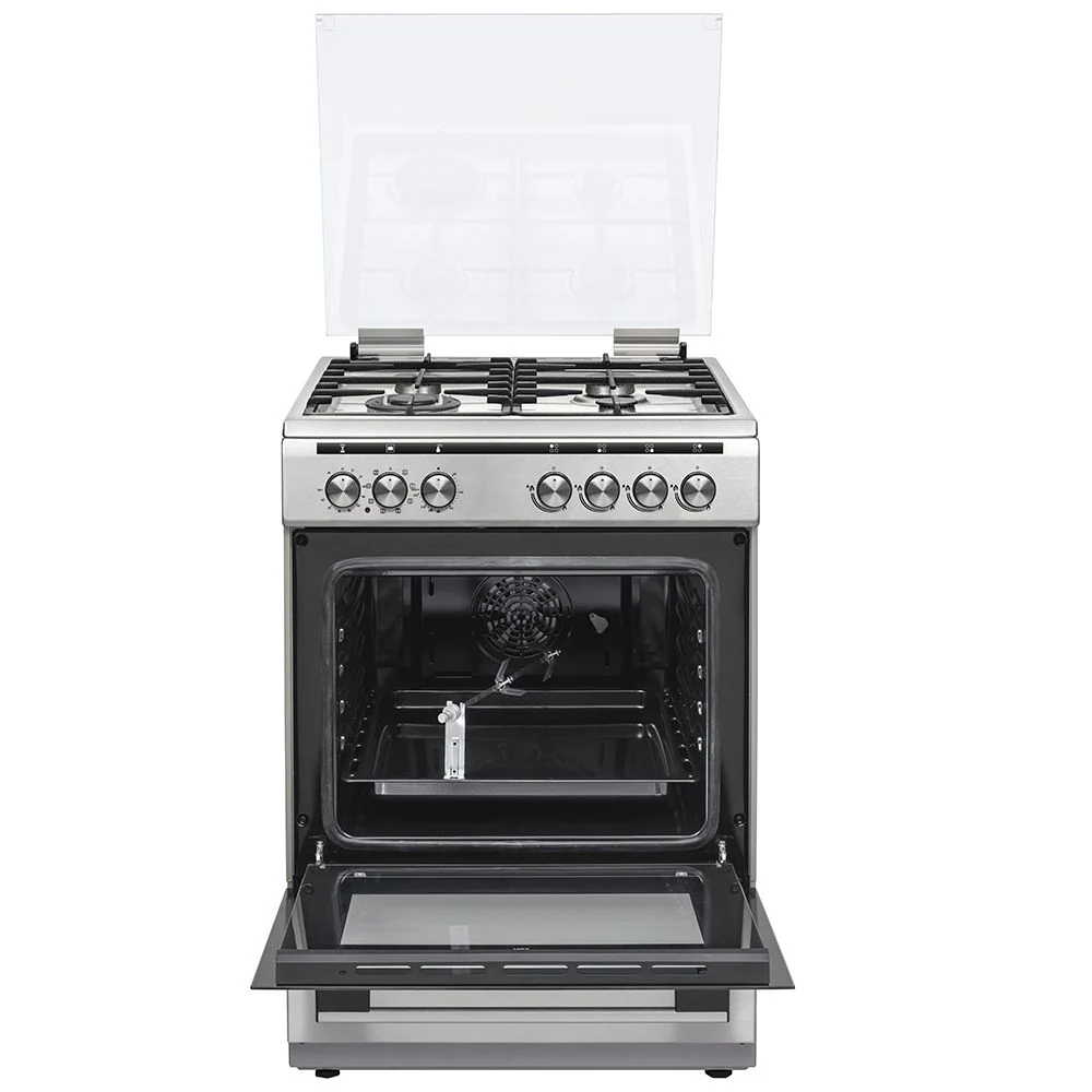 Ramtons RF/497 4 Gas 60x60 Stainless Steel Cooker – Durable, easy to clean, and perfect for fast, even cooking in kitchens. - Image 2