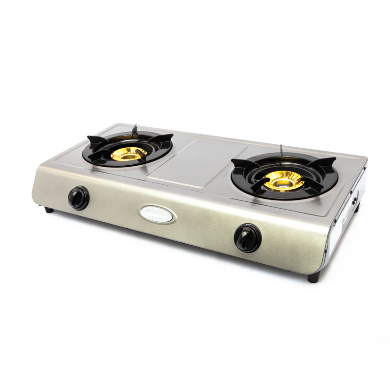 Ramtons RG/501 2 Burner Table Top Gas Cooker - Non Stick Body, Auto ignition - Image 2