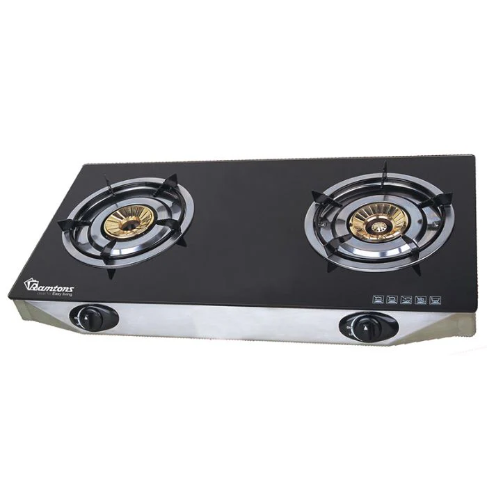 Ramtons RG/537 2 Gas Burner Ceramic Top Cooker – Sleek & Efficient Kitchen Stove for Homes